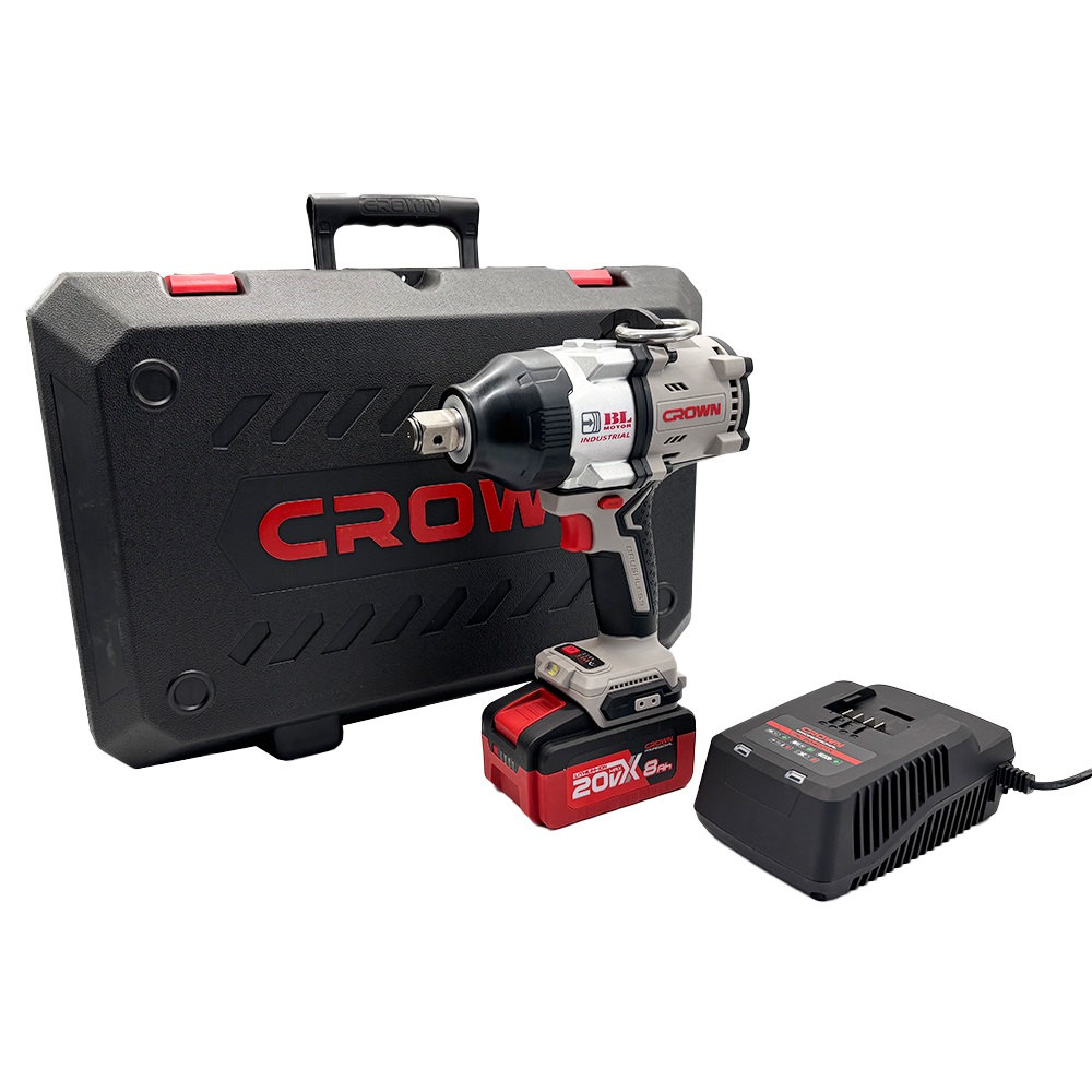 фото Гайковерт аккумуляторный ударный CROWN CT22056HX-8SC4 BMC