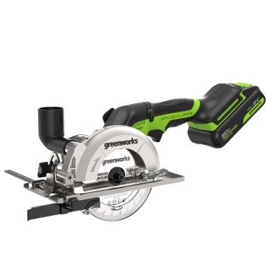 фото Мини-пила циркулярная аккумуляторная GREENWORKS G24MCS 1501207CUA