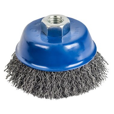 фото Щетка для УШМ 100 мм (чашеобразная, М14, сталь) ПРАКТИКА 773-286