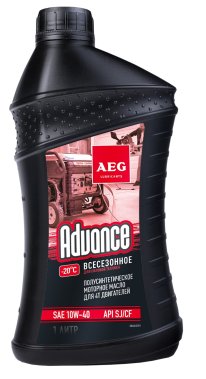 фото Масло AEG Advance SAE 10W40 1 л (полусинтетическое, для 4-тактных двигателей) 30645
