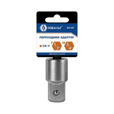 фото Переходник-адаптер КОБАЛЬТ 1/2"F x 3/4"M, CR-V, подвес (923-347)