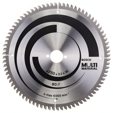 фото Диск пильный 250 х 30 мм 80T MultiMaterial BOSCH 2608640516