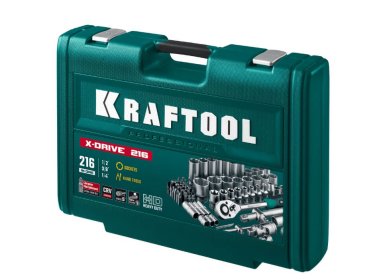 фото Набор инструмента универсальный KRAFTOOL X-Drive (216 предм.) 27888-H216