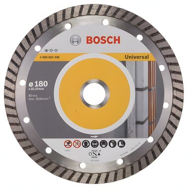 фото Диск алмазный 180 х 22.2 мм Standard for Universal Turbo BOSCH 2608602396