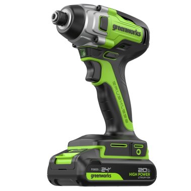 фото Винтоверт аккумуляторный ударный GREENWORKS GD24ID3K2 3802807CUA