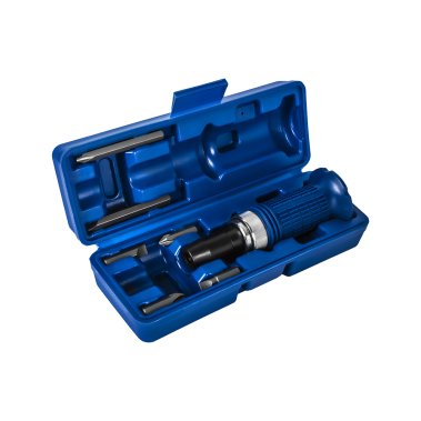 фото Отвертка-рукоятка ударно-поворотная с набором бит 6 шт. (кейс) КОБАЛЬТ 920-155