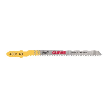 фото Полотна для лобзика CURVE (5 шт., 75 мм хвостовик T) MILWAUKEE 4932430143