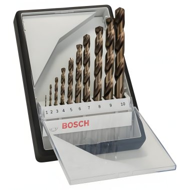 фото Набор сверл по металлу 10 шт. (1-10 мм) HSS-Co Robust Line BOSCH 2607019925