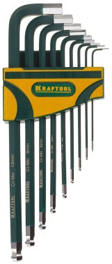 фото Набор ключей 6-гранных удлиненных, 9 шт. (1.5-10 мм) INDUSTRIE KRAFTOOL 27445-Н9