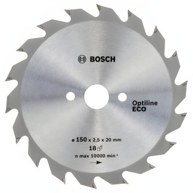 фото Диск пильный 150 х 20/16 мм 18T Optiline ECO BOSCH 2608641783