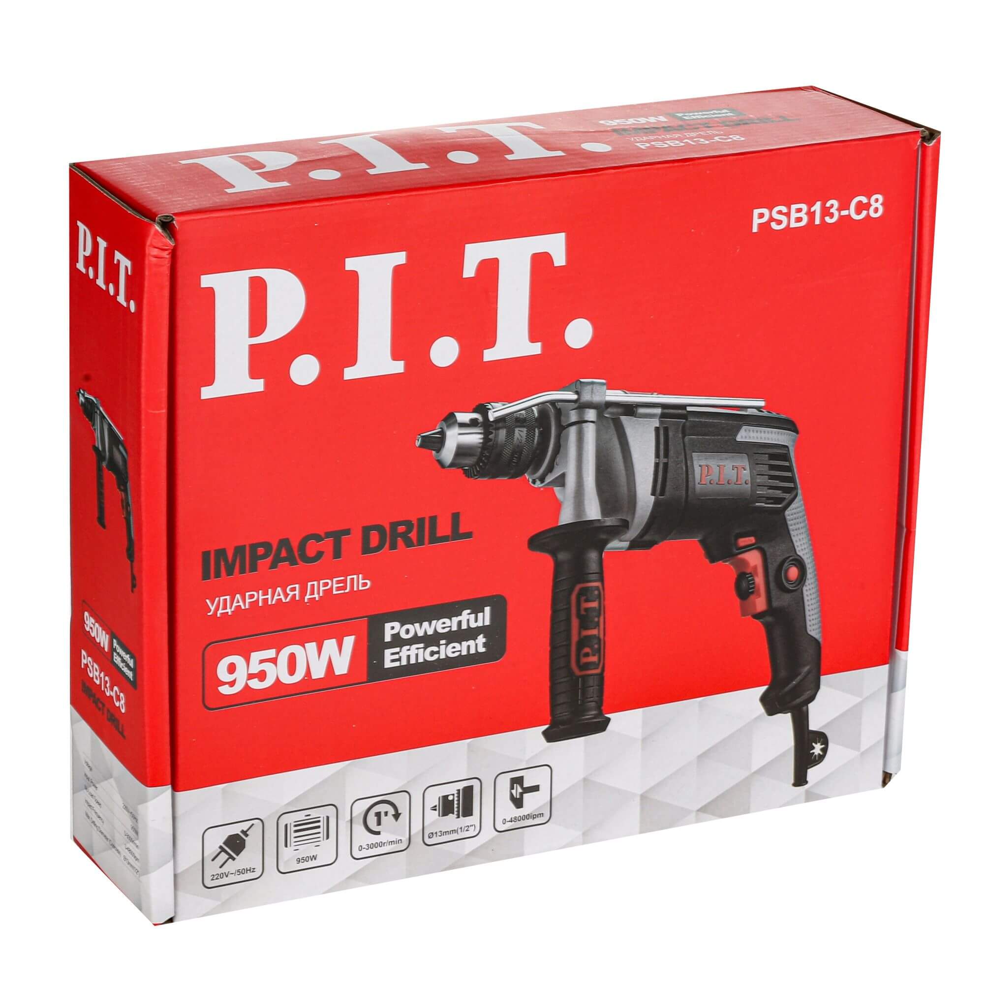 фото Дрель ударная P.I.T. PSB13-C8