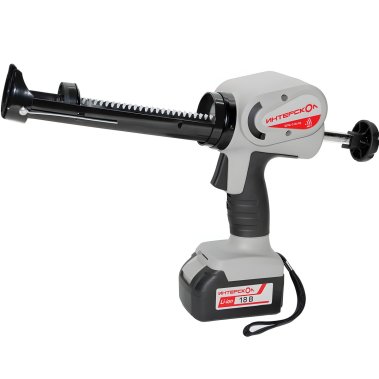 фото Пистолет для герметика аккумуляторный ИНТЕРСКОЛ ШПА-310/18 АПИ (без АКБ и ЗУ, картон)