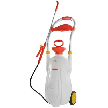 фото Опрыскиватель садовый GRINDA Handy Spray 12 л, телескоп. удлинитель, на колесах 8-425161