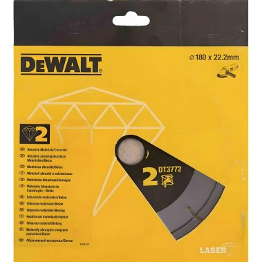 фото Диск алмазный 180 х 2.0 х 22.2 мм (абразивные материалы) DeWalt DT3772