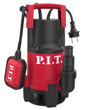 фото Насос дренажный электрич. P.I.T. PSW1100-W1 (1100Вт, грязная вода, напор 12м, 300л/мин,удар.пластик)