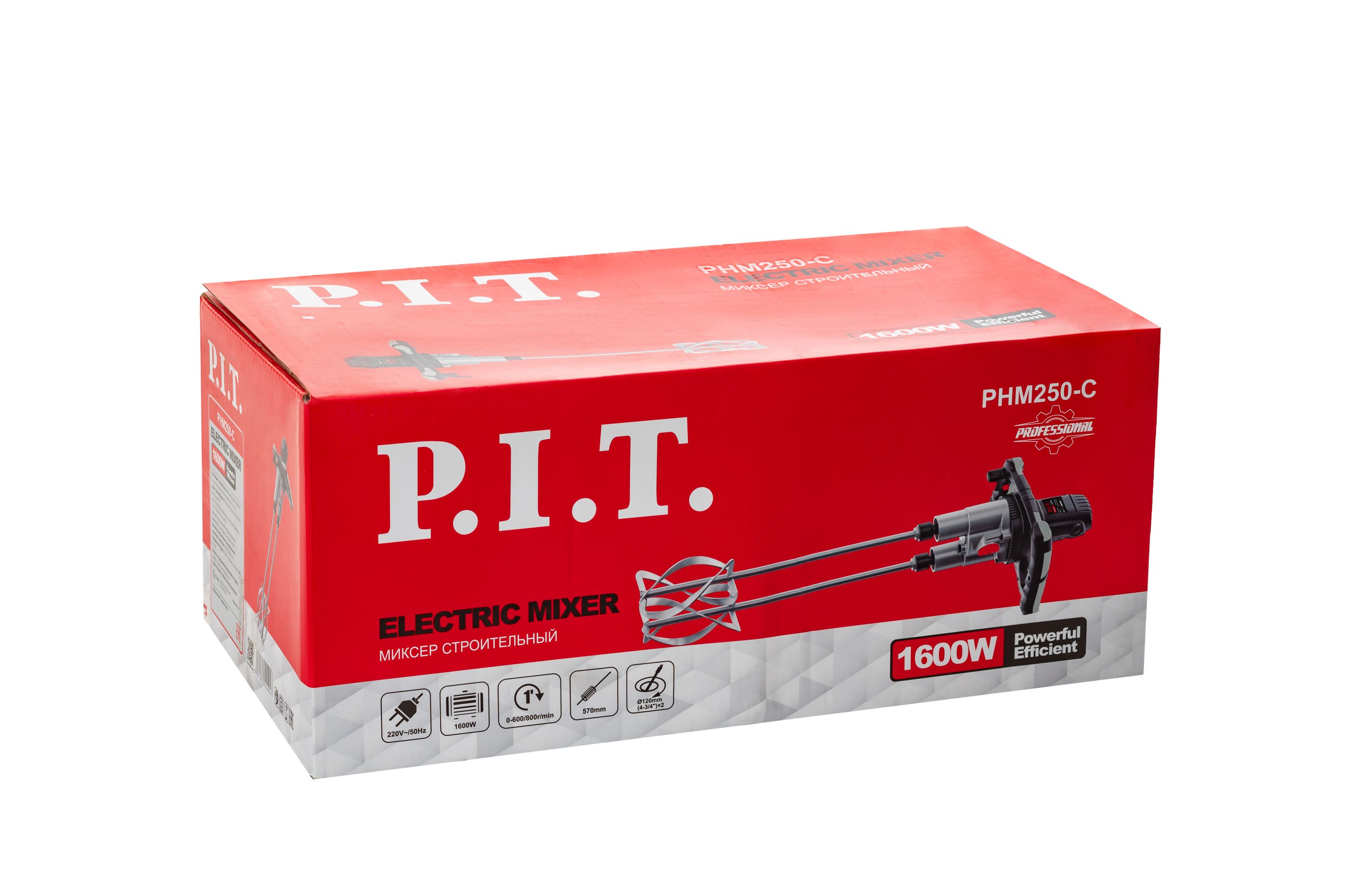 фото Миксер строительный электрический P.I.T. PHM250-С