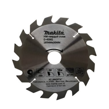фото Диск пильный 185 х 30/20/16 мм 16T (дерево) MAKITA D-45901