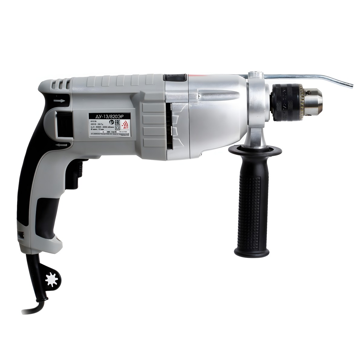 фото Дрель ударная ИНТЕРСКОЛ ДУ-13/820ЭР