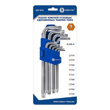 фото Набор ключей TORX 9 шт. (удлиненные) КОБАЛЬТ 924-016