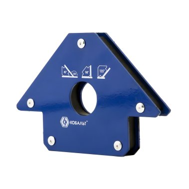 фото Угольник магнитный 100 мм (3 угла, магнит до 22 кг) Стрелка КОБАЛЬТ 918-245