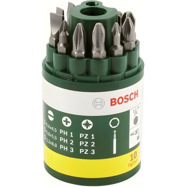 фото Набор бит (9 шт. + универсальный держатель) BOSCH 2607019454