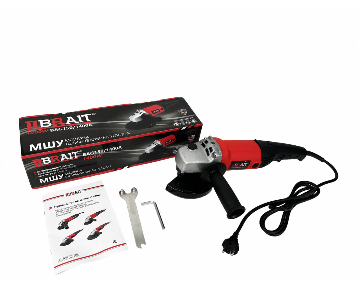 фото Шлифмашина угловая BRAIT BAG150/1400A