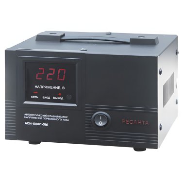 фото Стабилизатор однофазный РЕСАНТА АСН-500/1-ЭМ