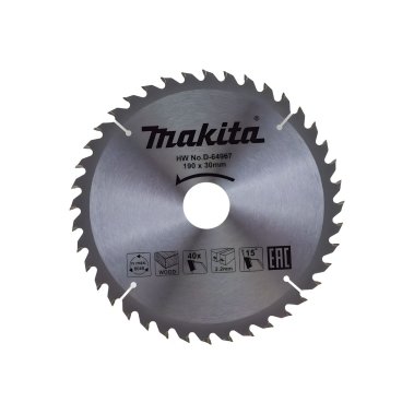фото Диск пильный 190 х 30 мм 40T (дерево) MAKITA D-64967