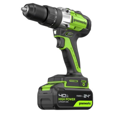 фото Дрель-шуруповерт аккумуляторная ударная GREENWORKS GD24DD60 3704107CUB