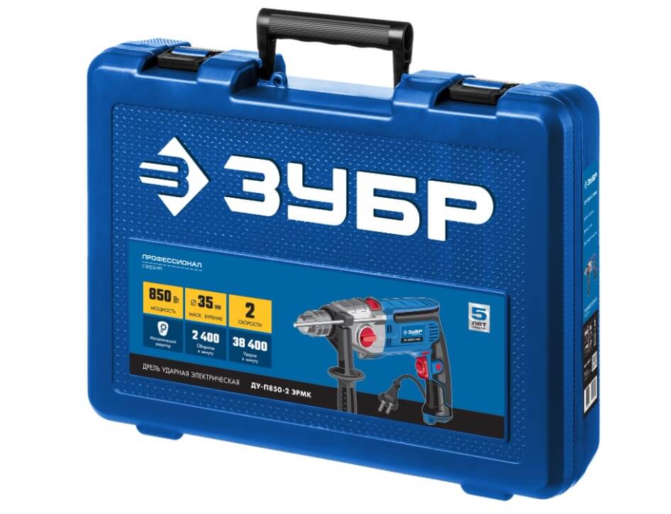 фото Дрель ударная ЗУБР Профессионал ДУ-П850-2 ЭРМК