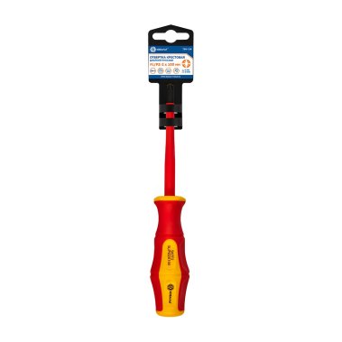 фото Отвертка диэлектрическая FL/PZ 2 х 100 мм (двухкомпонентная рукоятка) Ultra Grip КОБАЛЬТ 799-734