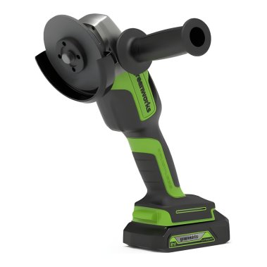 фото Шлифмашина угловая аккумуляторная GREENWORKS GD24AGK2 3200207UA