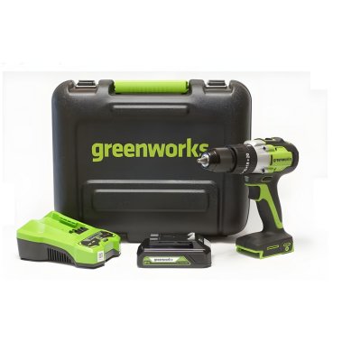 фото Дрель-шуруповерт аккумуляторная ударная GREENWORKS GD24DD60 3704107UA