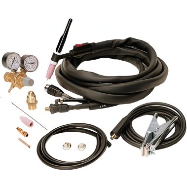 фото Набор для TIG: св. кабель (16 кв.мм, 3 м, DX25) горелка, редуктор, 160 А TELWIN 802416