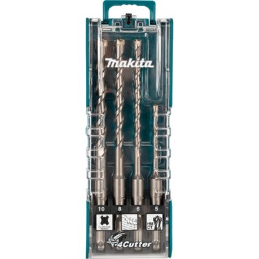 фото Набор буров 4 шт. (5, 6, 8, 10 мм) SDS-Plus 4cutter MAKITA E-14249