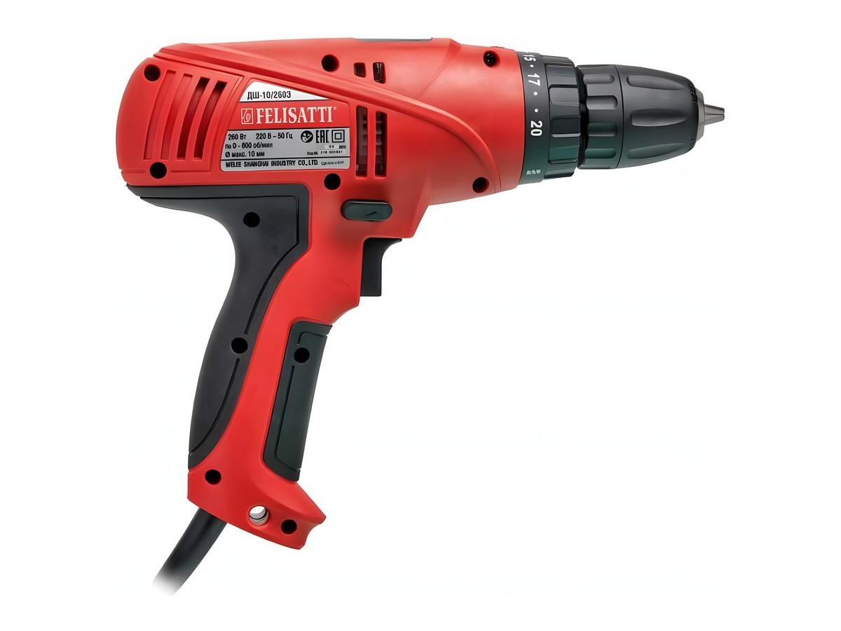 фото Дрель-шуруповерт FELISATTI ДШ-10/260Э (260ВТ, 40Нм)