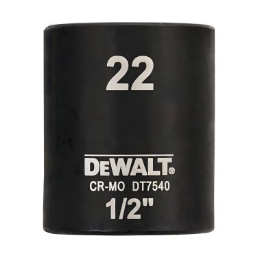 фото Головка ударная 1/2'' 22 мм (короткая) DeWalt DT7540-QZ