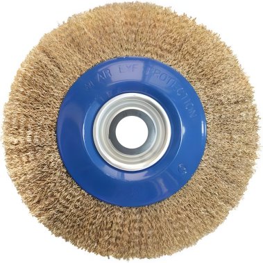 фото Щетка для точила 250 мм (дисковая, латунь) ПРАКТИКА 773-392