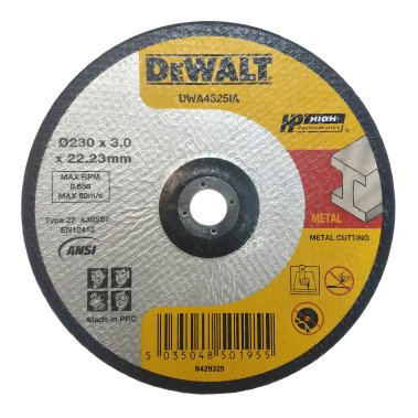 фото Диск отрезной 230 х 3.0 х 22.2 мм (металл) DeWalt DWA4525IA-AE