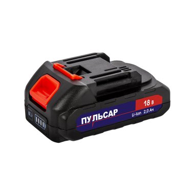 фото Аккумулятор ПУЛЬСАР (18 В, 2,0 Ач, Li-Ion, слайдер, коробка) 918-619