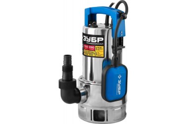 фото Насос дренажный ЗУБР Профессионал НПГ-Т3-1100-С (для грязной воды, 1100 Вт, корпус - нерж. сталь)