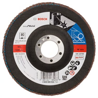 фото Круг лепестковый 125 мм P80 Best for Metal BOSCH 2608606924