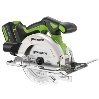 фото Пила циркулярная аккумуляторная GREENWORKS GD24CS165 1501607CUG