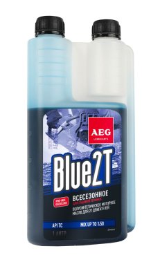 фото Масло AEG Semi Synthetic 1 л, с дозатором (полусинтетическое, для 2-тактных двигателей) 30743