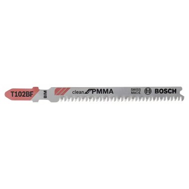 фото Полотно пильное T 102 BF Clean for PMMA (5 шт.) BOSCH 2608636781