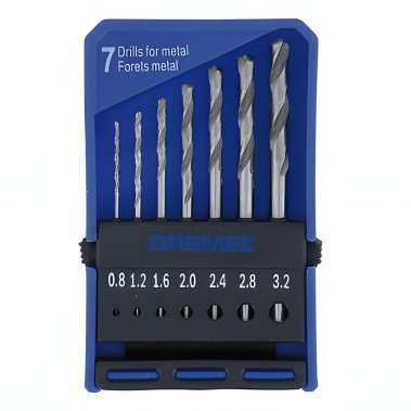 фото Набор сверл по металлу 628 (7 шт., 0.8-3.2 мм) DREMEL 2615062832