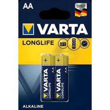 фото Элемент питания VARTA LONGLIFE AA бл. 2 (1 шт.) УТ000001148
