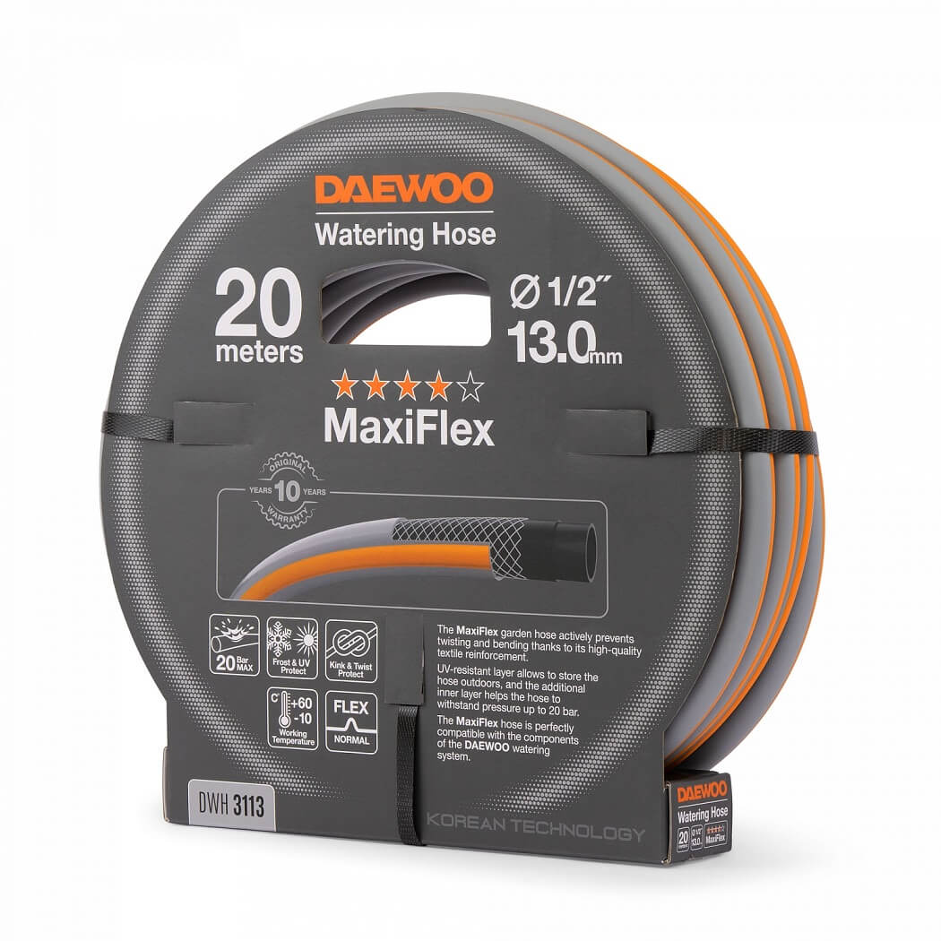 фото Шланг MaxiFlex 20 м, 1/2'' (13 мм) DWH 3113 DAEWOO