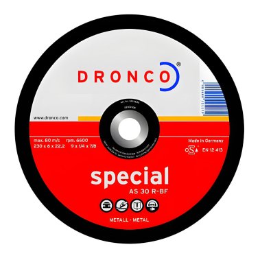 фото Круг обдирочный 230 х 6.0 х 22.2 мм (нерж. сталь) A 30 T DRONCO 3236041