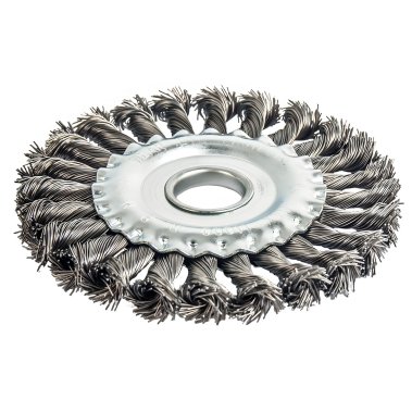 фото Щетка для УШМ 125 х 22.2 мм (дисковая, витая сталь) ПРАКТИКА 773-323